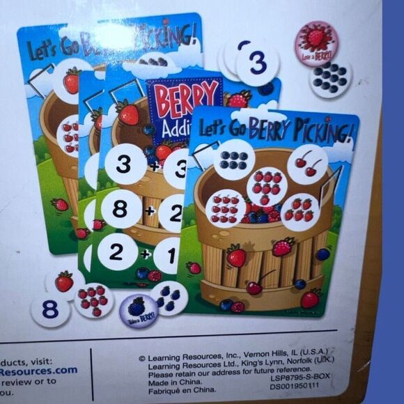 NIP Sealed Learning Resources Buckets Of Berries Math Game - Picture 3 of 4